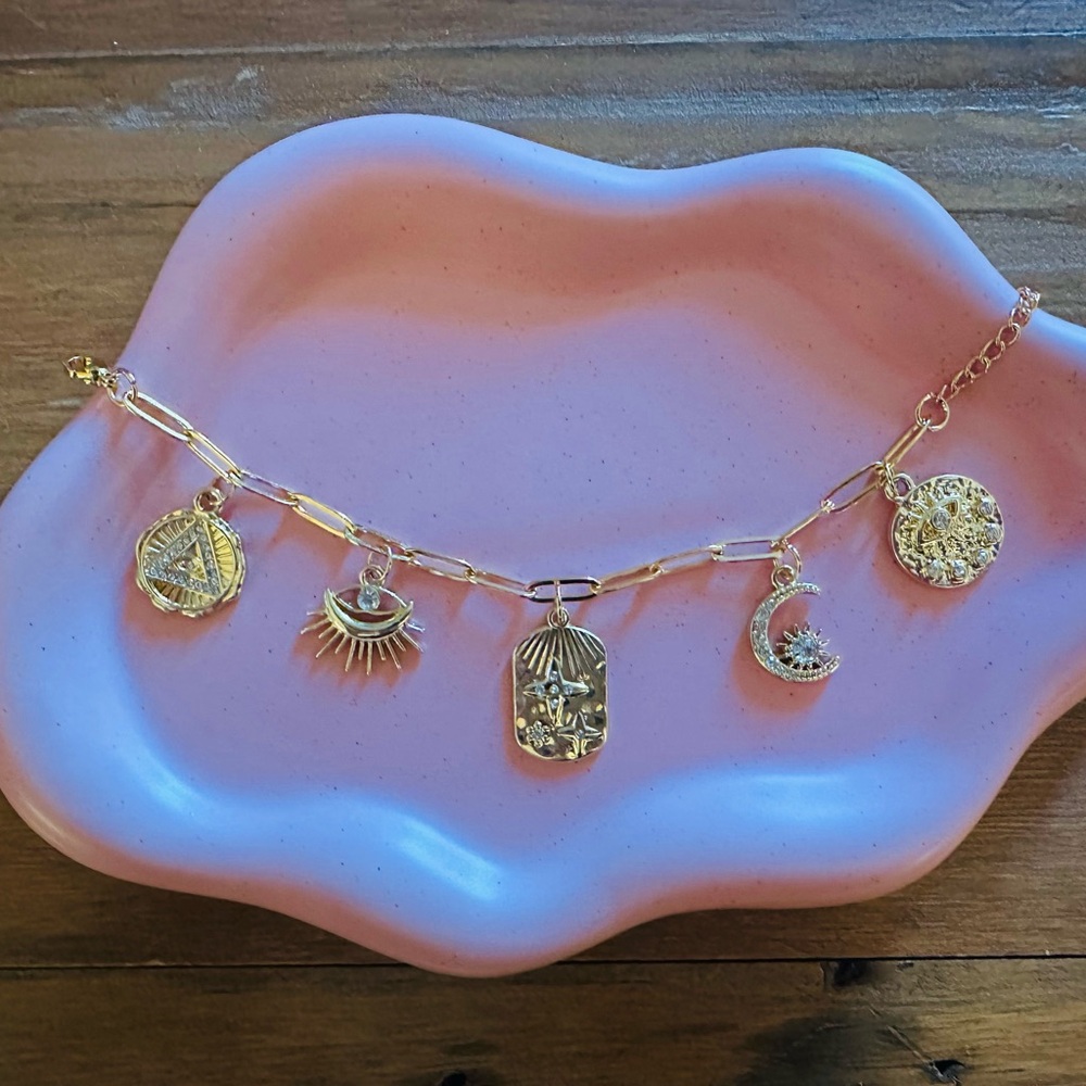 Gold Charm Bracelet